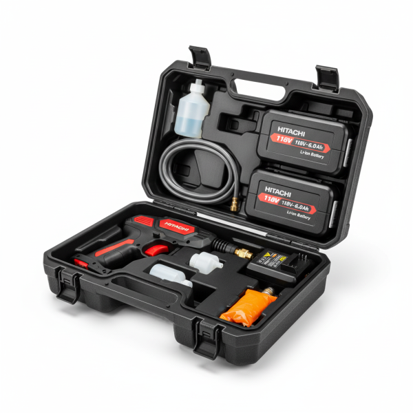 Hitachi 118V Cordless Lithium Pressure Washer Kit