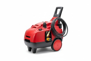 Compact Electric Pressure Washer with Wheels (Red)