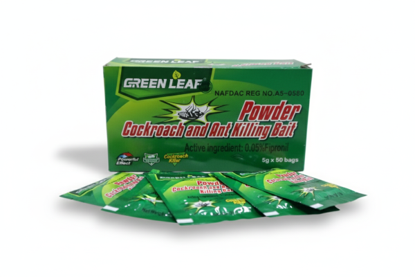 Green Leaf Powder Cockroach & Ant Killing Bait (Highly Effective Pest Control) - 1pack