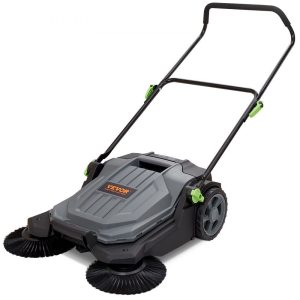 Walk-Behind Hand Push Floor Sweeper 25.6 in
